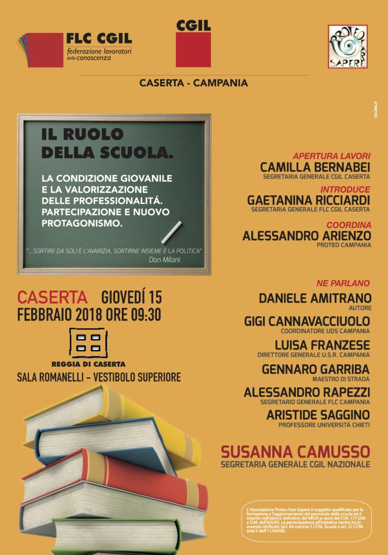 Susanna Camusso parteciperà al Convegno sul ruolo della scuola e la condizione giovanile