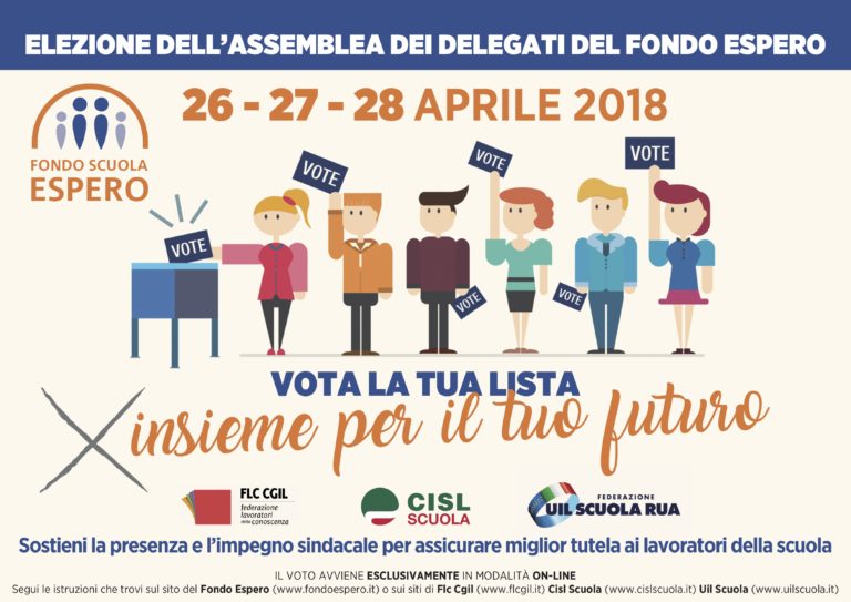 Fondo Espero: il 26, 27 e 28 aprile si voterà per il rinnovo dell’assemblea dei soci del Fondo