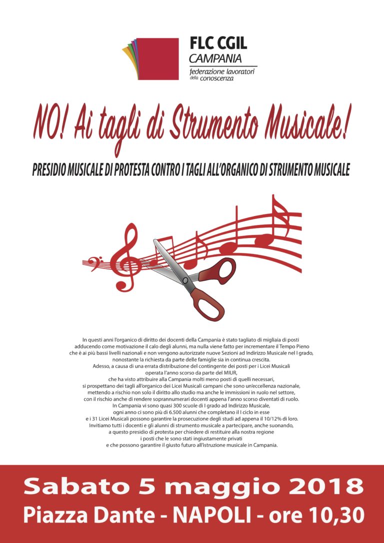 NO! Ai tagli di Strumento Musicale!