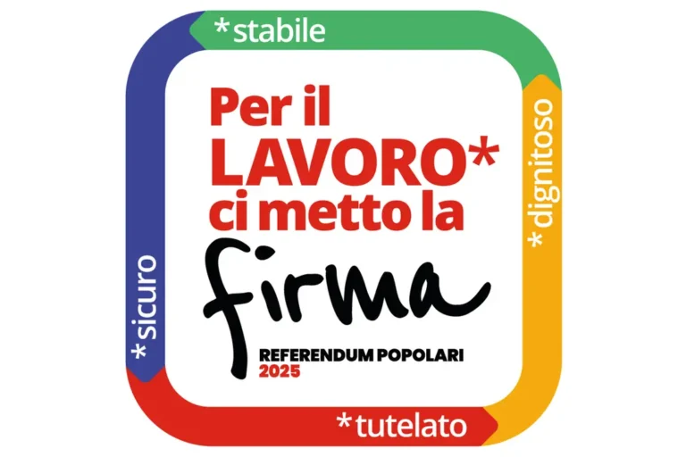 REFERENDUM – PER IL LAVORO CI METTO LA FIRMA: Compila i moduli, dal 25 aprile Firma per i 4 quesiti referendari